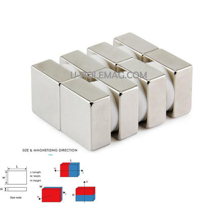 Прямой F20x20x10mm N50 N52 прямоугольный неодимовый магнит с сертификацией ISO9001 2000