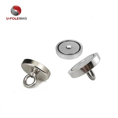 Магнит высокой магнитной силы NdFeB D80x19mm-M10 с постоянным магнитным полем