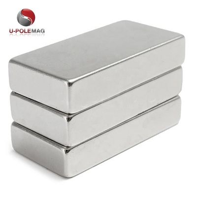 80C-220C Термостойкий N52 40x20x10 Неодимовый магнит с никелевым покрытием