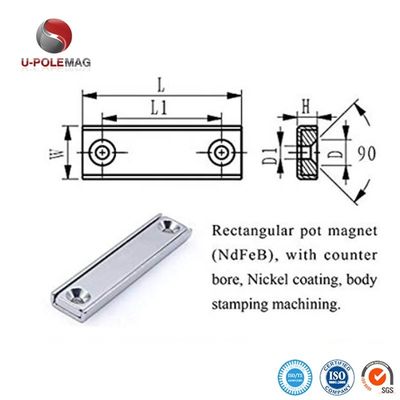 LSCM-60 60x13.5x5mm Ndfeb неодимовый железоборовый постоянный магнит с размером отверстия M6