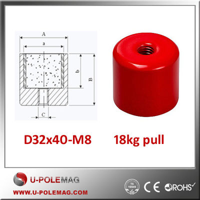 D25.4x21 Alnico Round Base Cup Pot Magnet с магнитом AlNiCo с отверстием