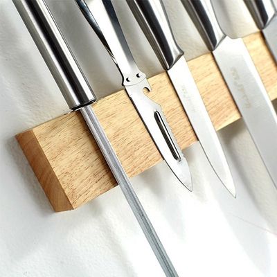 Деревянная магнитная лента стойка магнитный нож держатель магнитный всасывающий подвес рычаг кухонный аксессуар