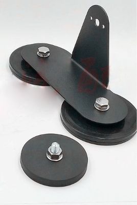 D88x8mm Круглая резиновая покрытая магнитная основание с наружной нитью 45 кг силой тяги Круглая форма