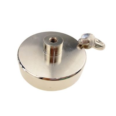 NeFeB Fe37 550 фунтов Сильный магнит Рыбалка с нитью и отверстием M10 POTN08-75