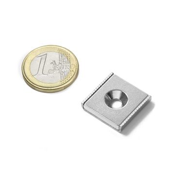 NdFeb Block Magnet Steel Channel POT с 1 противоположной отверстием для промышленной обработки