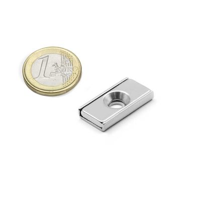 NdFeb Block Magnet Steel Channel POT с 1 противоположной отверстием для промышленной обработки