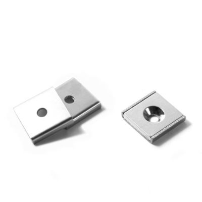 NdFeb Block Magnet Steel Channel POT с 1 противоположной отверстием для промышленной обработки