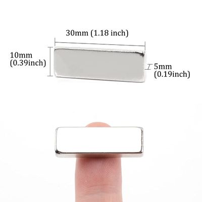 F30x10x5mm Промышленный магнит N52N35 Супер сильные прямоугольные магниты для дома