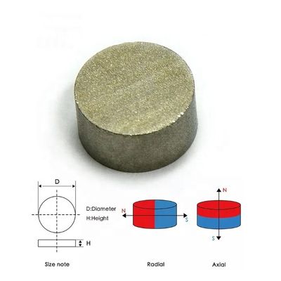 Система датчиков SmCo Disc Magnet Tolerance ±10% Плотность 7,3-7,5 г/см3 Высокая температура
