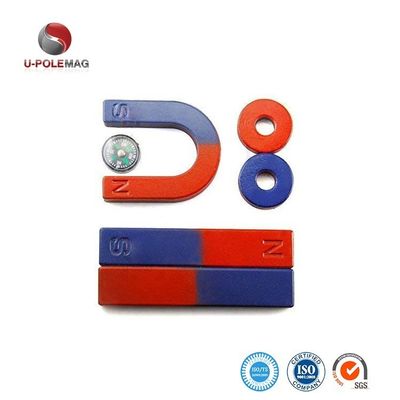 7.3г/см3 Плотность Красно-синий окрашенный столб U-образный подкова магнит для учебных материалов